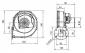 VENTILATEUR A AIR CHAUD RG 175/2000-3633-010204 EBMPAPST-XNW