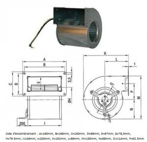 VENTILATEUR CENTRIFUGE D2E 097 BI56.02 EBMPAPST-XNW