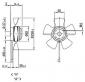 VENTILATEUR HELICOIDE A4E 250 AA04.01. EBMPAPST-XNW