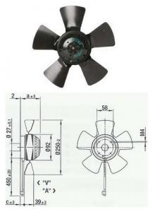 VENTILATEUR HELICOIDE A4S 250 AA02-01 EBMPAPST-XNW