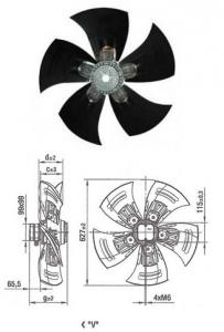 VENTILATEUR HELICOIDE A6D 630-AN01-01 EBMPAPST-XNW