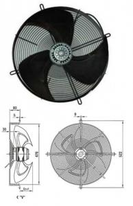 VENTILATEUR HELICOIDE S6E 450 AF 08.01 EBMPAPST