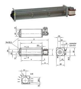 VENTILATEUR TANGENTIEL QL4 3000-A0-2124L EBMPAPST