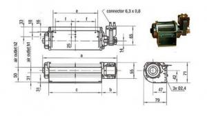 VENTILATEUR TANGENTIEL QLK 45/0600 A2 2513L EBMPAPST-XNW